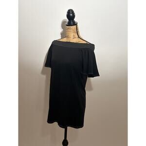 Zara trafaluc medium black open neck dress
